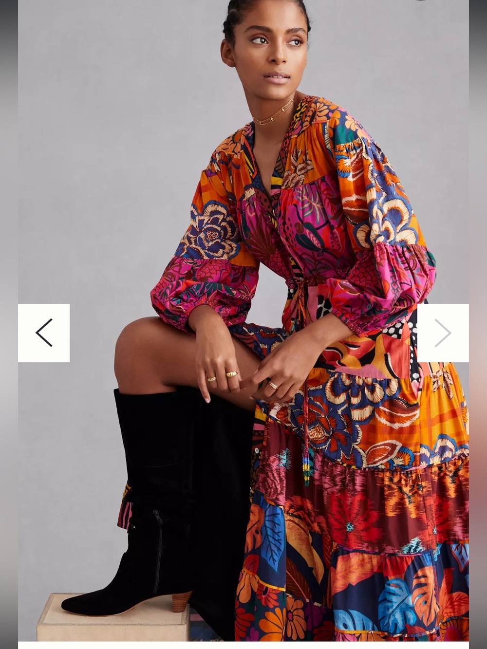 FARM RIO for Anthropologie Button Front Maxi Dress - Picture 7 of 7